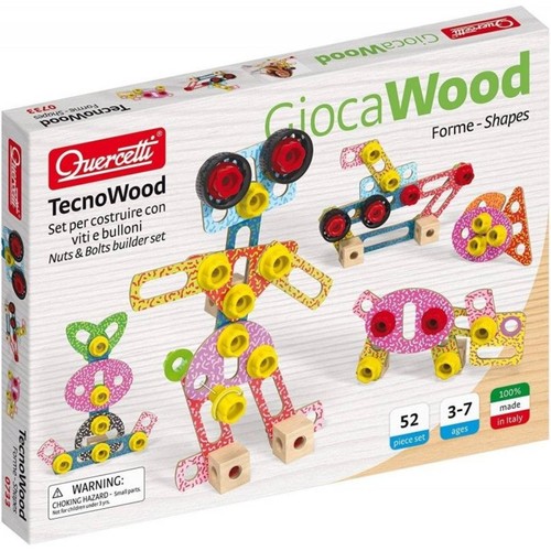 Quercetti 0733 tecno wood - tecno, play